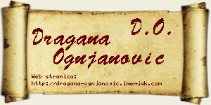 Dragana Ognjanović vizit kartica